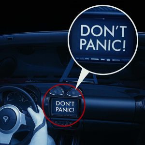 "Don't Panic" Decal