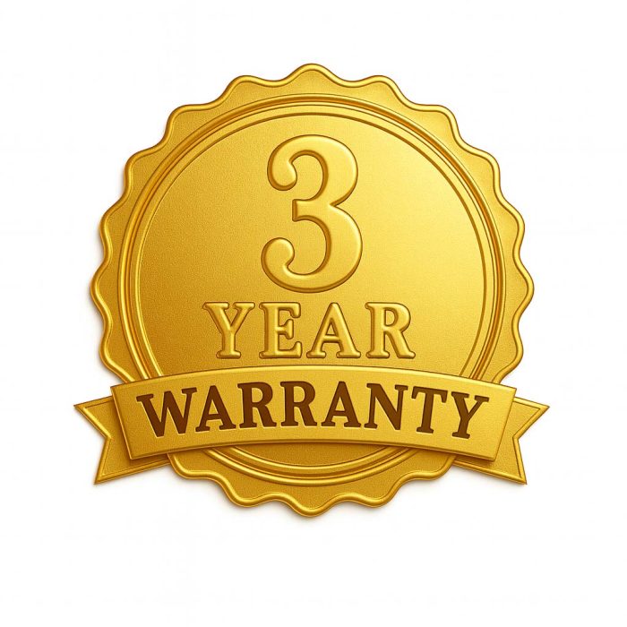 3 Year Warranty