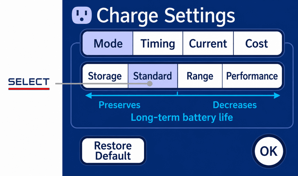 Tesla Charge Setting Charging a Tesla Roadster - Gruber Motors