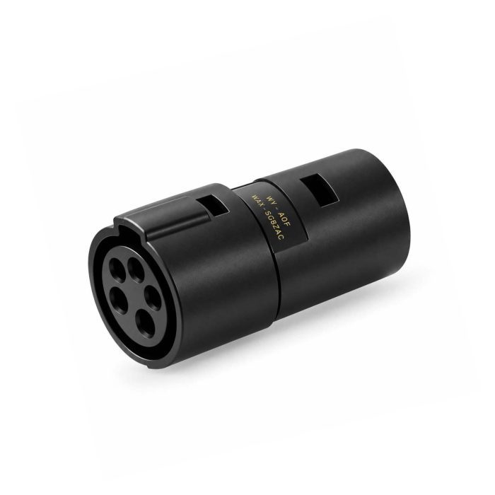 Matte Black Four-Pin Industrial Connector