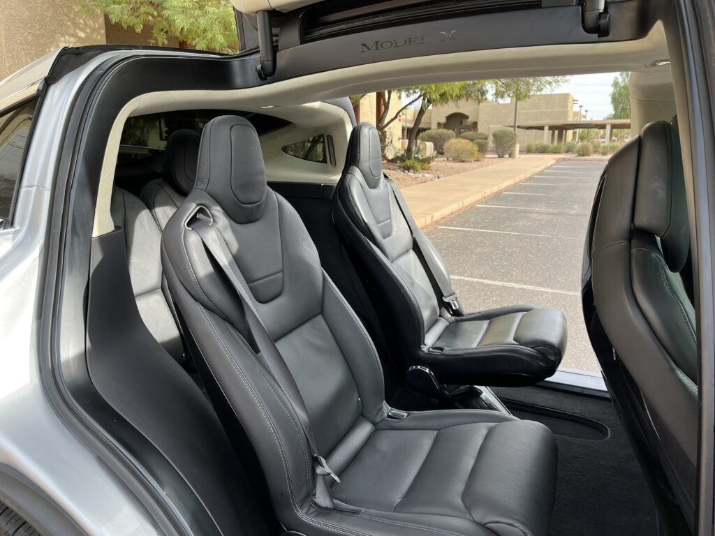 rear seats with doors open